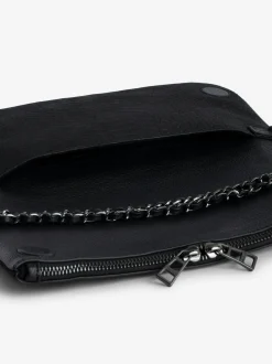 Discount Zadig & Voltaire Rock Soft Savage ClutchICONIC Black