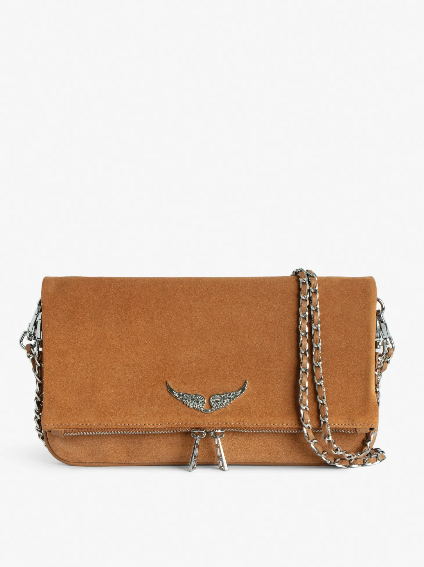 Sale Zadig & Voltaire Rock Suede Clutch Heritage