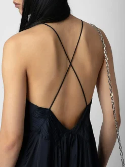 Flash Sale Zadig & Voltaire Satin Rayon Dress Encre