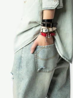 New Zadig & Voltaire Sunny Leather BraceletNEW Power