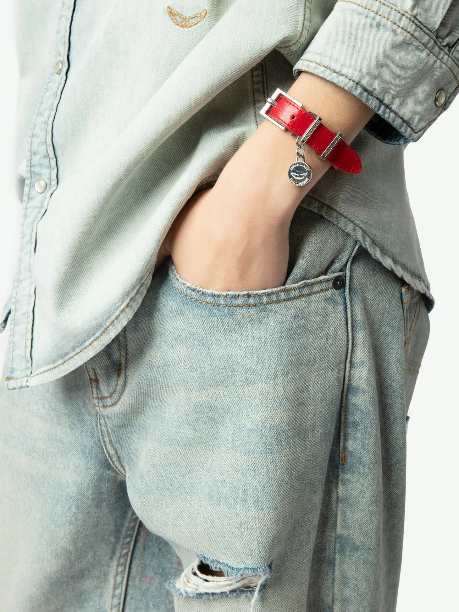 New Zadig & Voltaire Sunny Leather BraceletNEW Power