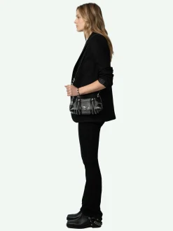 Cheap Zadig & Voltaire Sunny Mood Studs Bag Black