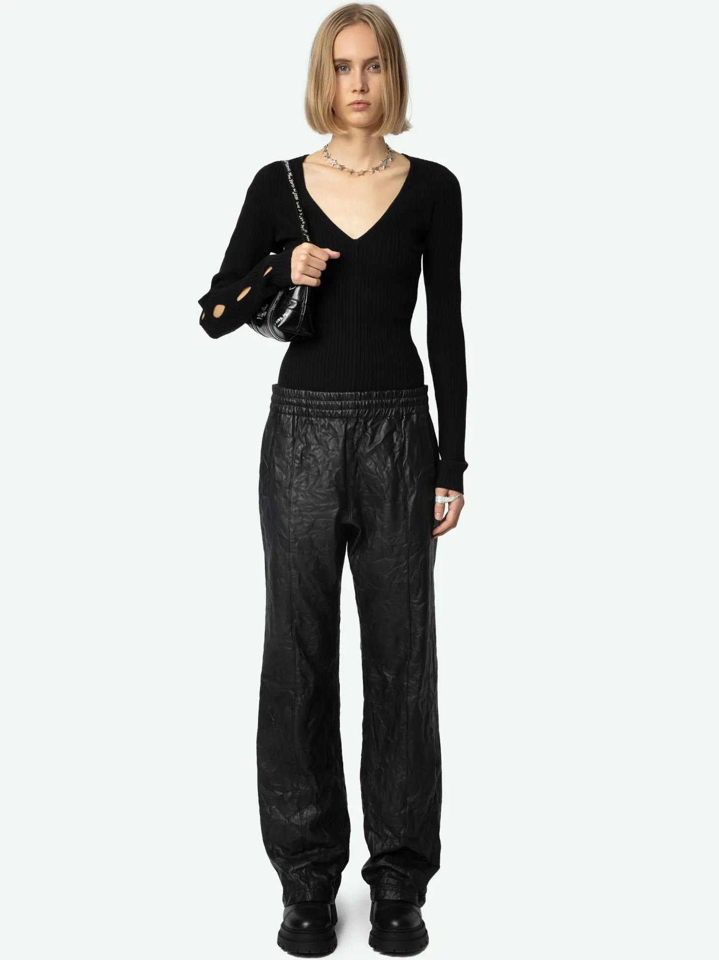 Clearance Zadig & Voltaire Syla SweaterNEW Black