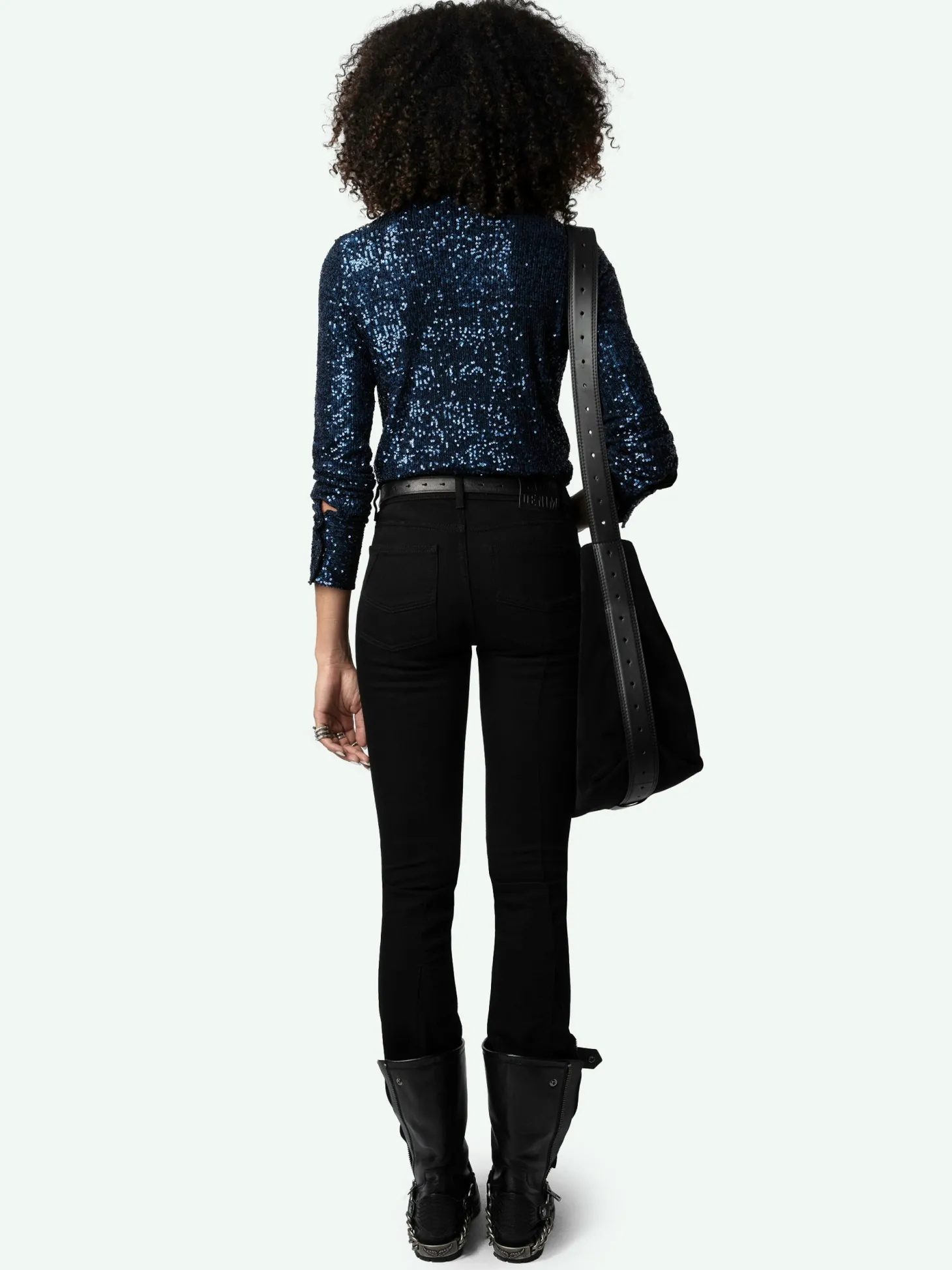 Sale Zadig & Voltaire Tawny Sequin Shirt Encre
