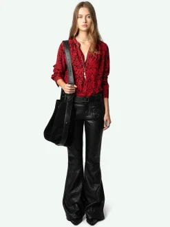 Online Zadig & Voltaire Tink BlouseNEW Crimson