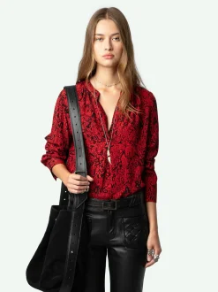 Online Zadig & Voltaire Tink BlouseNEW Crimson