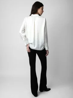 Best Zadig & Voltaire Tink Satin BlouseICONIC White