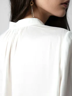 Best Zadig & Voltaire Tink Satin BlouseICONIC White