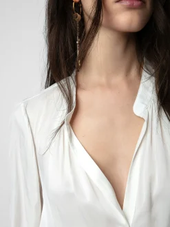 Best Zadig & Voltaire Tink Satin BlouseICONIC White