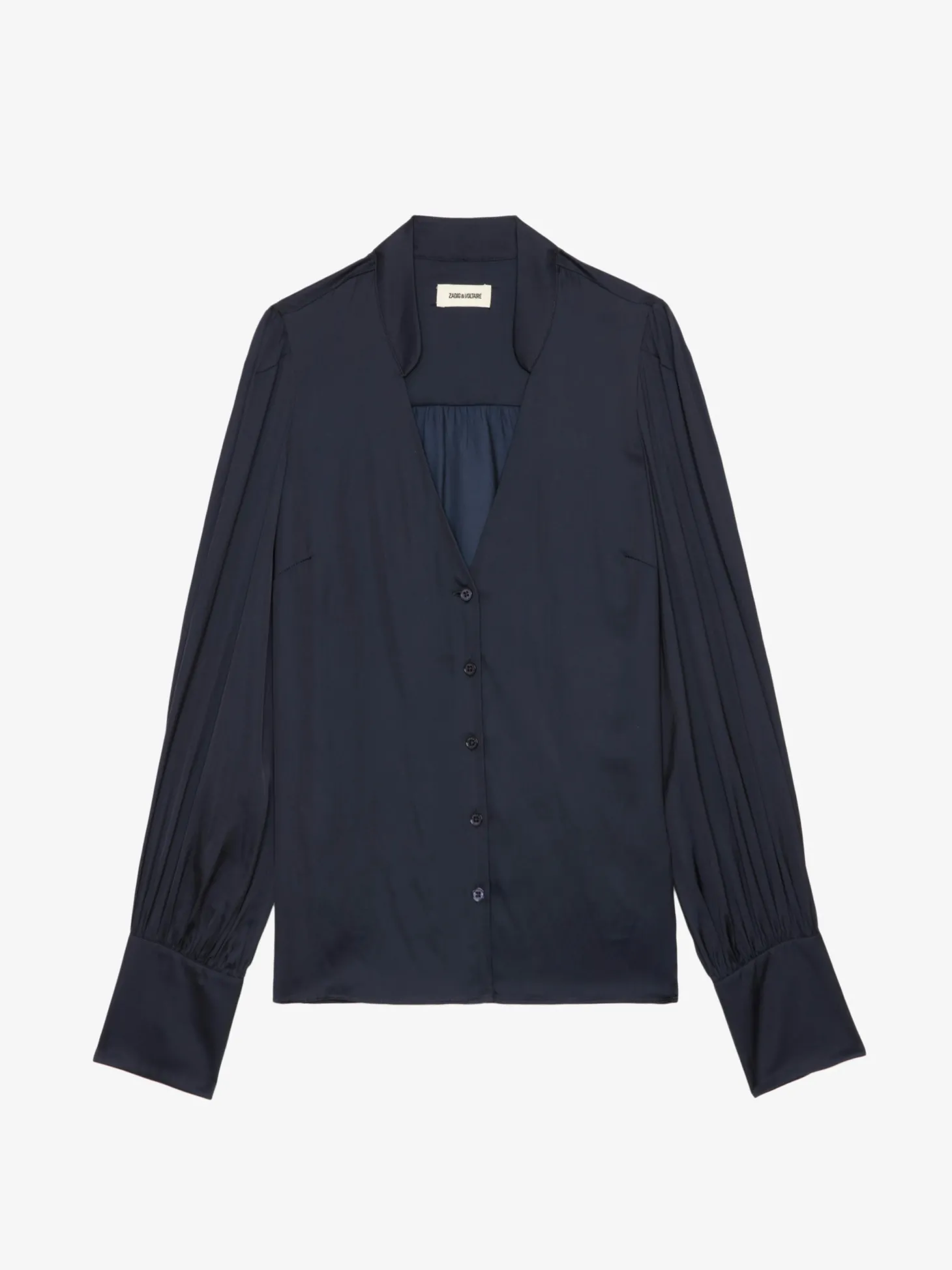 Store Zadig & Voltaire Tinous Satin ShirtNEW Encre