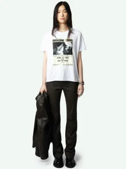 Shop Zadig & Voltaire Tommer Concert T-shirtNEW White