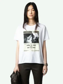 Shop Zadig & Voltaire Tommer Concert T-shirtNEW White