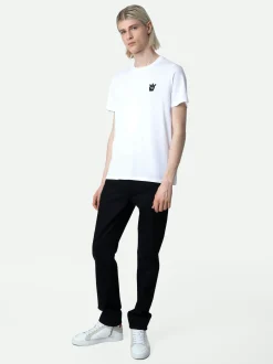 Best Zadig & Voltaire Tommy Skull XO T-shirt White
