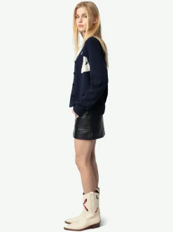 Shop Zadig & Voltaire Travia Cashmere CardiganNEW Encre