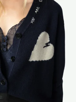 Shop Zadig & Voltaire Travia Cashmere CardiganNEW Encre
