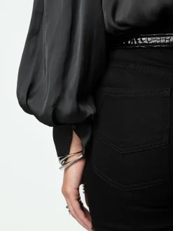 Flash Sale Zadig & Voltaire Trenta Satin Blouse Black