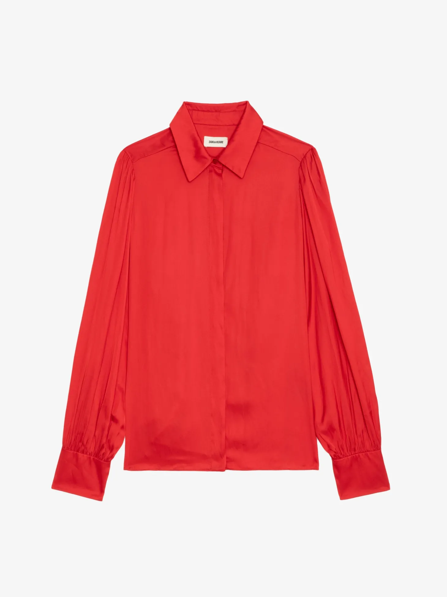 Flash Sale Zadig & Voltaire Trenta Satin BlouseNEW Cerise