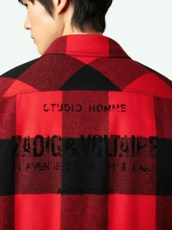 Clearance Zadig & Voltaire Trop OvershirtNEW Crimson