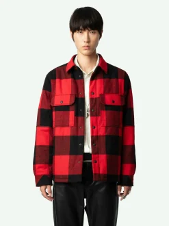 Clearance Zadig & Voltaire Trop OvershirtNEW Crimson