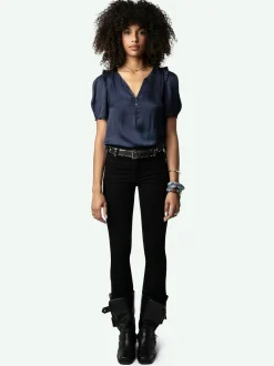 New Zadig & Voltaire Twity Satin Top Sailor
