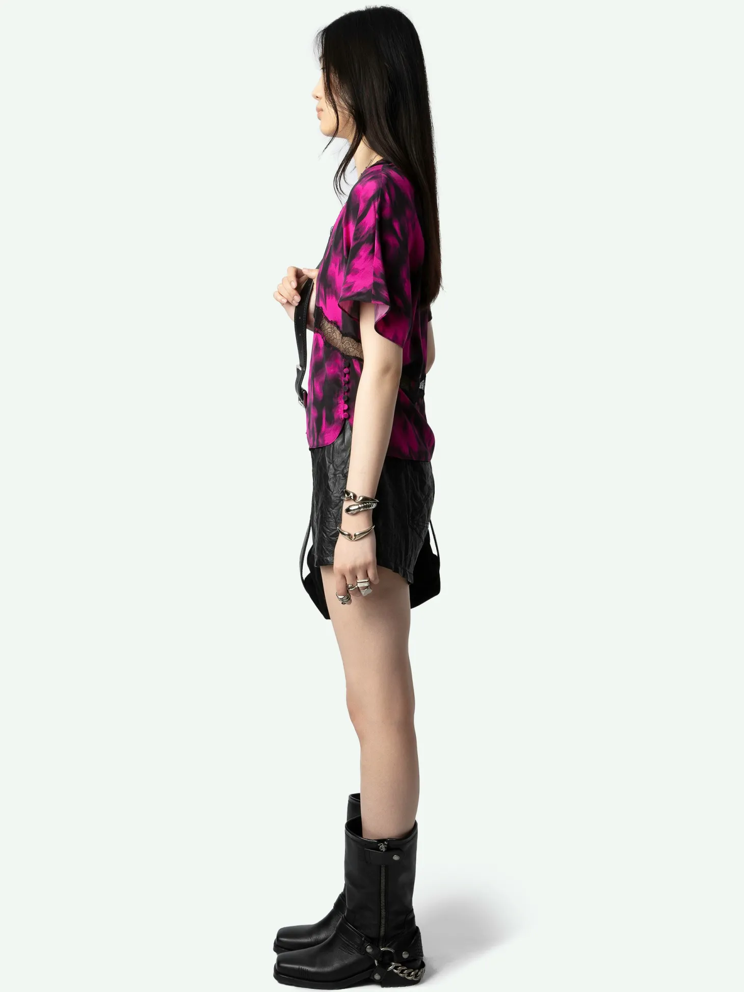 Discount Zadig & Voltaire Tzar Silk TopNEW Black