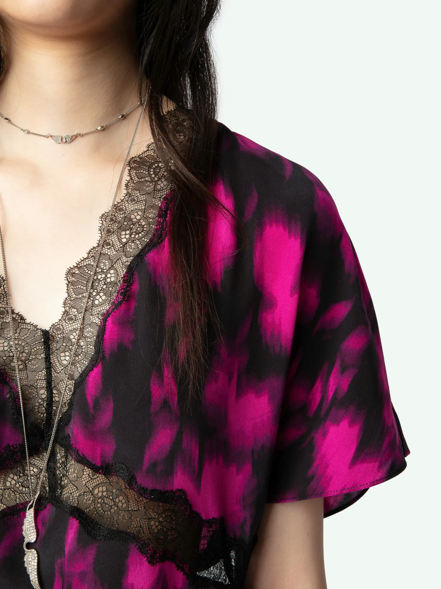 Discount Zadig & Voltaire Tzar Silk TopNEW Black