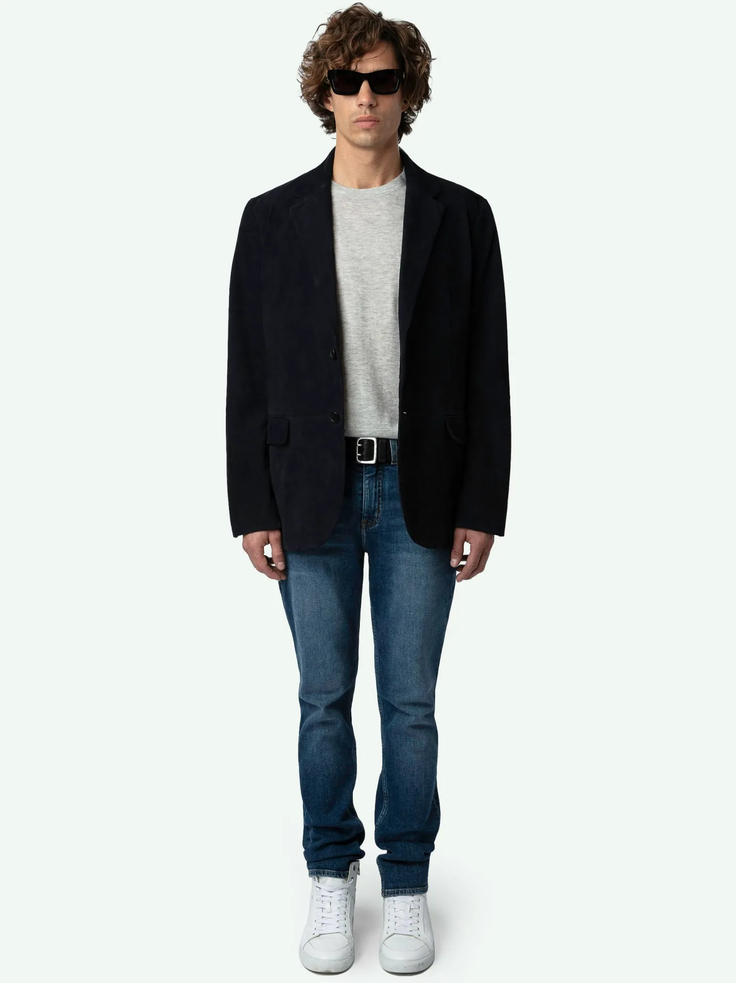 Best Zadig & Voltaire Valfried Suede Blazer Encre