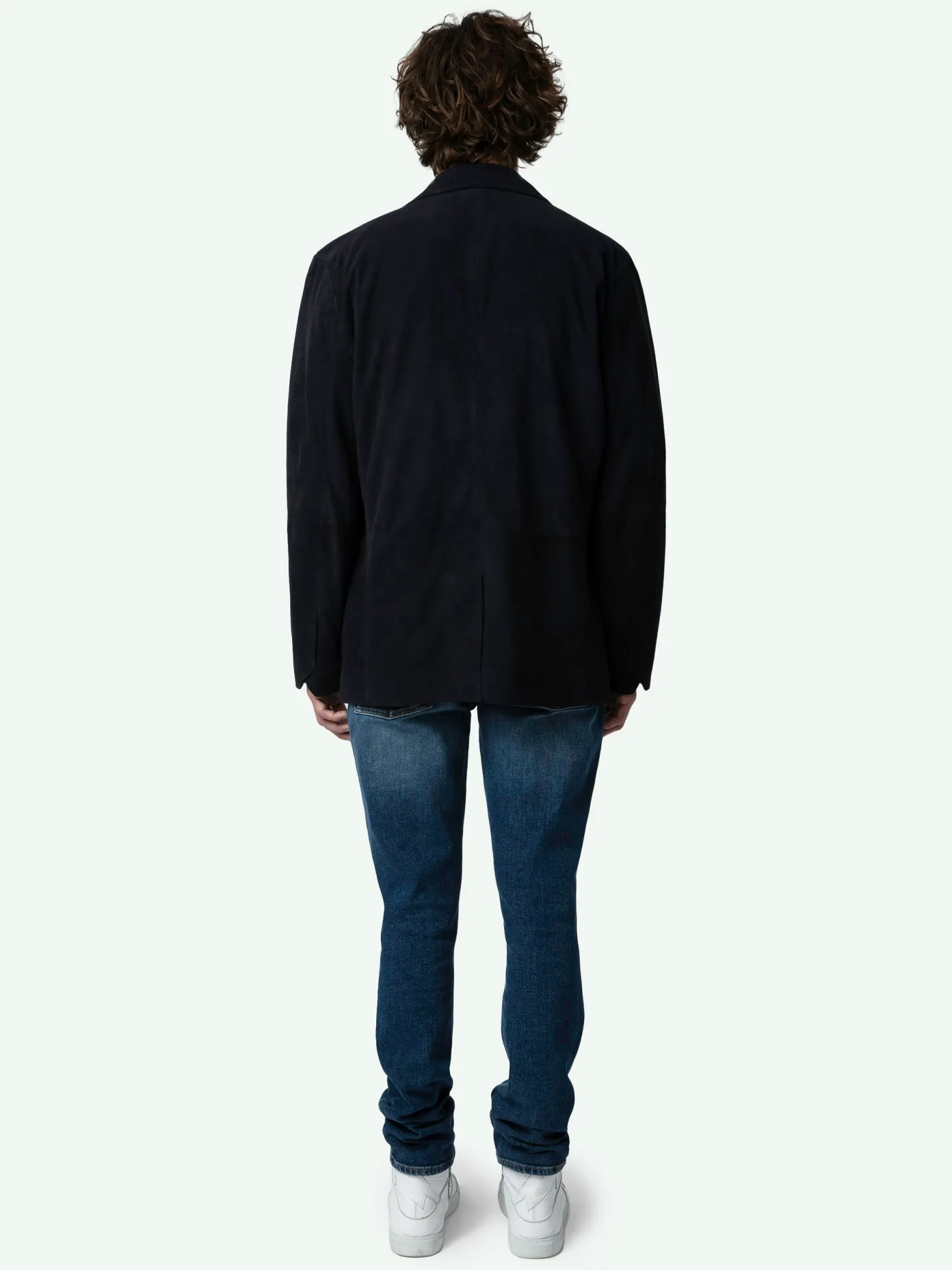 Best Zadig & Voltaire Valfried Suede Blazer Encre