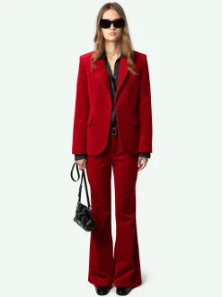 Clearance Zadig & Voltaire Vavy BlazerNEW Velvet