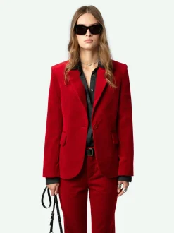 Clearance Zadig & Voltaire Vavy BlazerNEW Velvet