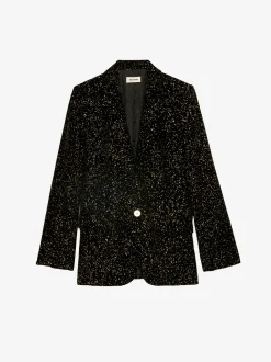 Store Zadig & Voltaire Velvet Valse BlazerNEW Black