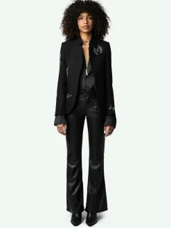 Flash Sale Zadig & Voltaire Very Diamanté Blazer Black