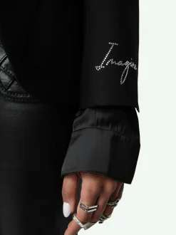 Flash Sale Zadig & Voltaire Very Diamanté Blazer Black