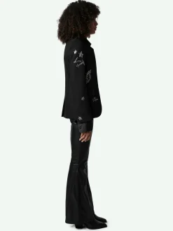 Flash Sale Zadig & Voltaire Very Diamanté Blazer Black