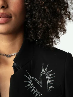 Flash Sale Zadig & Voltaire Very Diamanté Blazer Black