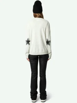 Store Zadig & Voltaire Vivi Patch Cashmere SweaterNEW Grey