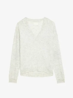 Store Zadig & Voltaire Vivi Patch Cashmere SweaterNEW Grey