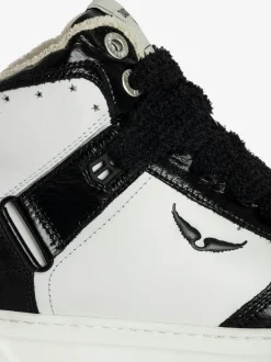 Outlet Zadig & Voltaire Wings High-Top SneakersNEW Black