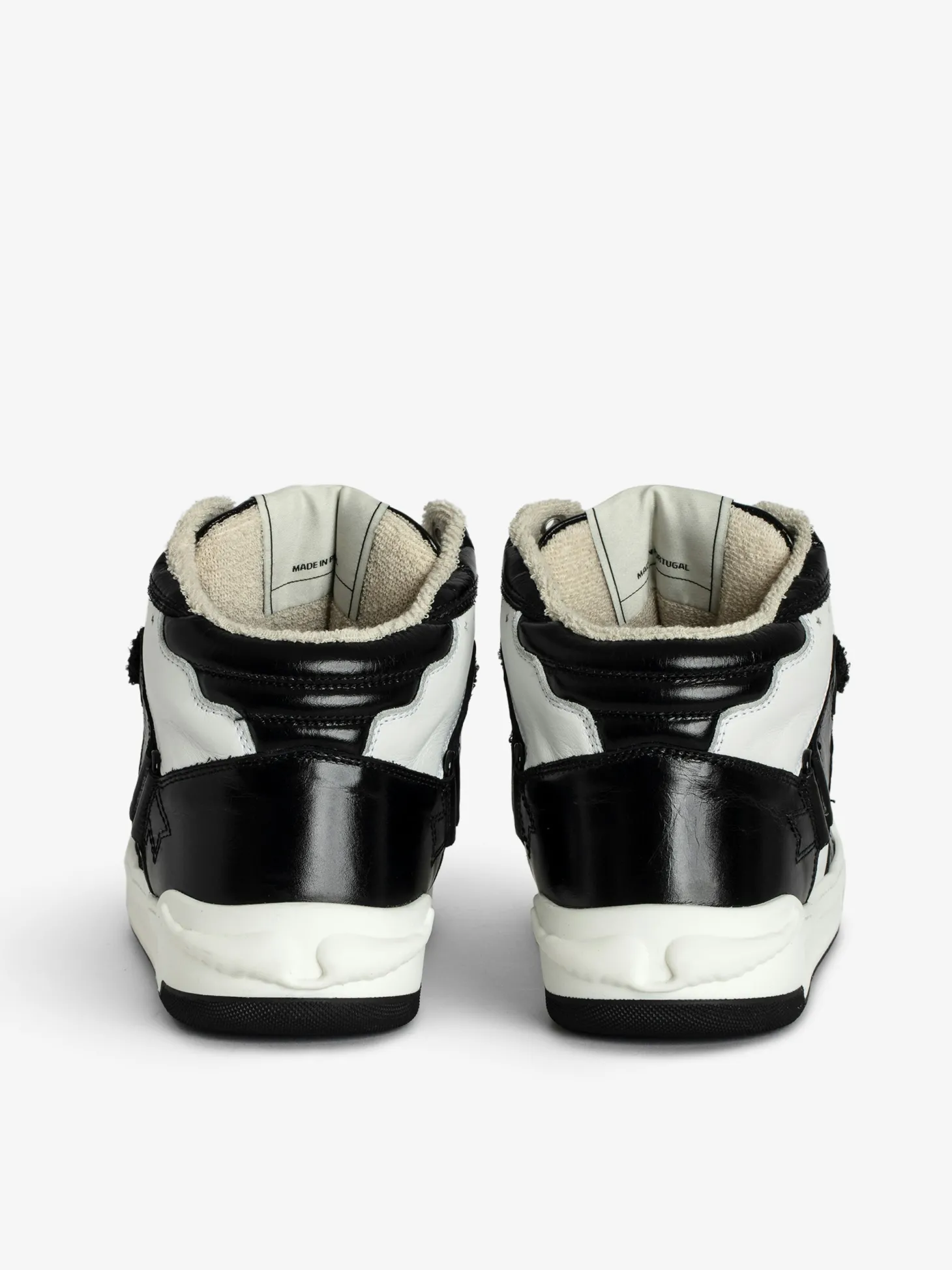 Outlet Zadig & Voltaire Wings High-Top SneakersNEW Black