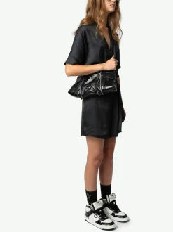 Outlet Zadig & Voltaire Wings High-Top SneakersNEW Black