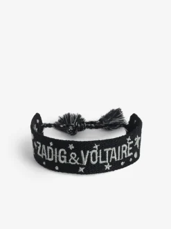 New Zadig & Voltaire Woven Zadig BraceletNEW Black