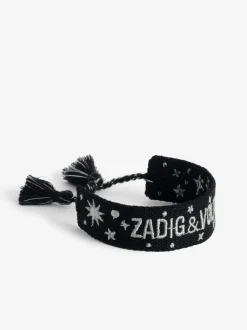 New Zadig & Voltaire Woven Zadig BraceletNEW Black