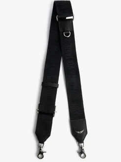 Cheap Zadig & Voltaire Zadig Shoulder StrapICONIC Black