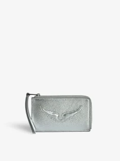 Fashion Zadig & Voltaire ZV Card Card Holder Silver