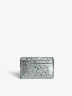 Shop Zadig & Voltaire ZV Pass Card Holder Silver