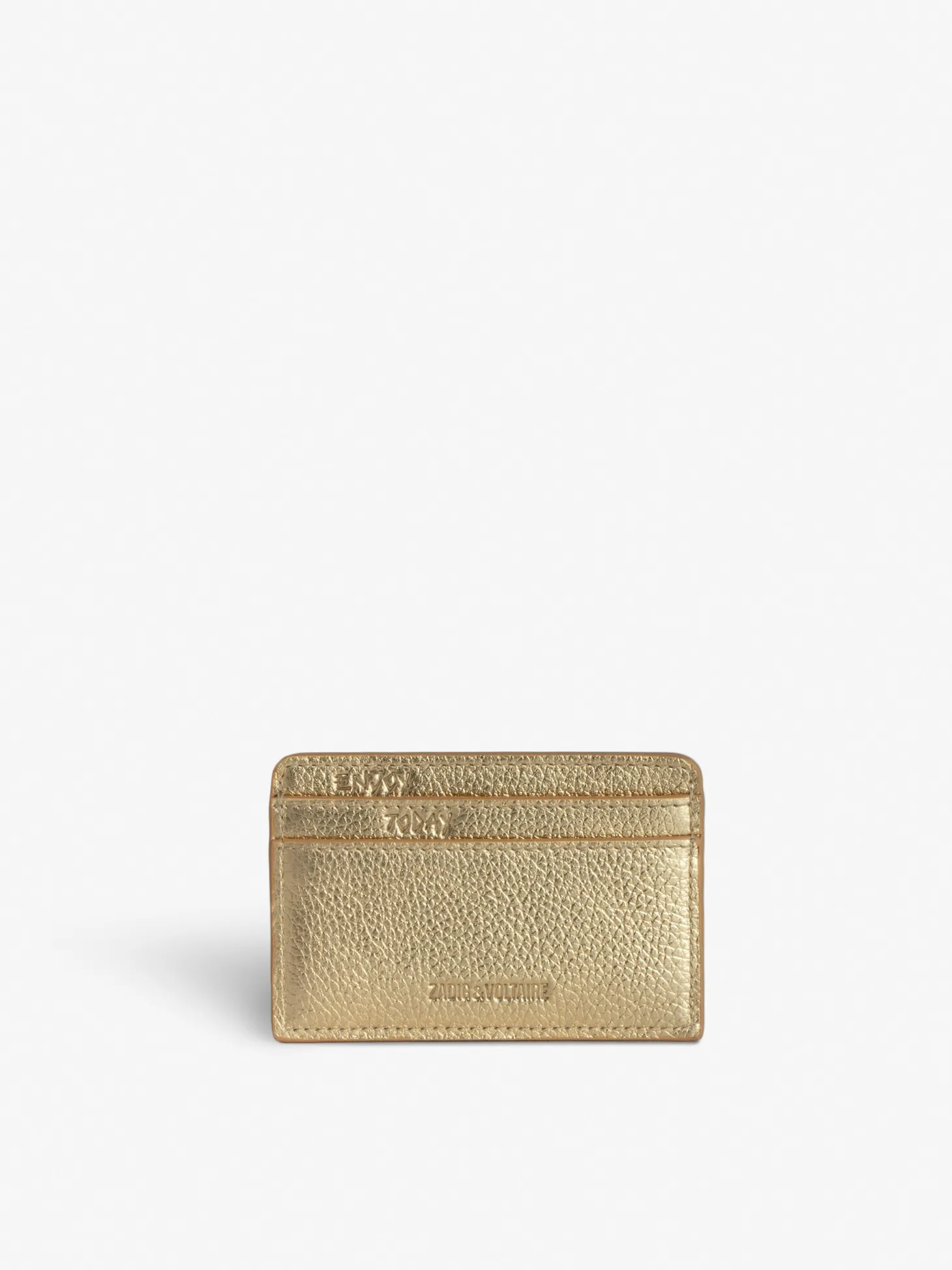 New Zadig & Voltaire ZV Pass Card HolderNEW Gold