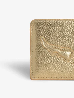 New Zadig & Voltaire ZV Pass Card HolderNEW Gold