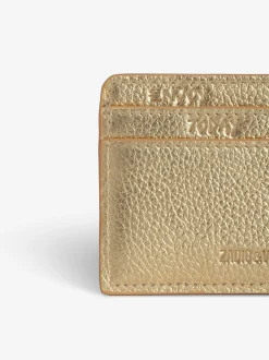 New Zadig & Voltaire ZV Pass Card HolderNEW Gold