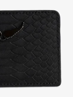 Best Zadig & Voltaire ZV Soft Savage Pass Card CaseICONIC Black